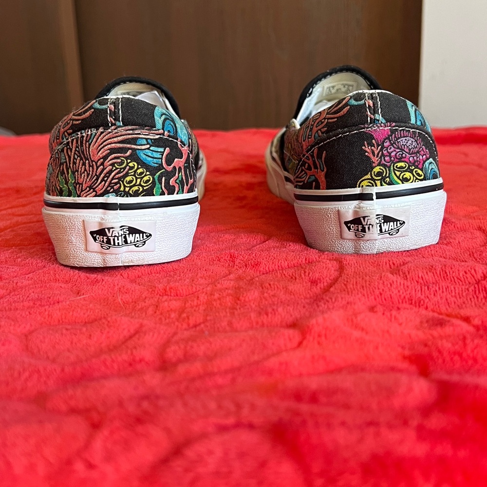 Vans Shoes Womens 6 Underwater Coral Slip On Vintage RARE RETRO unisex - Picture 10 of 10